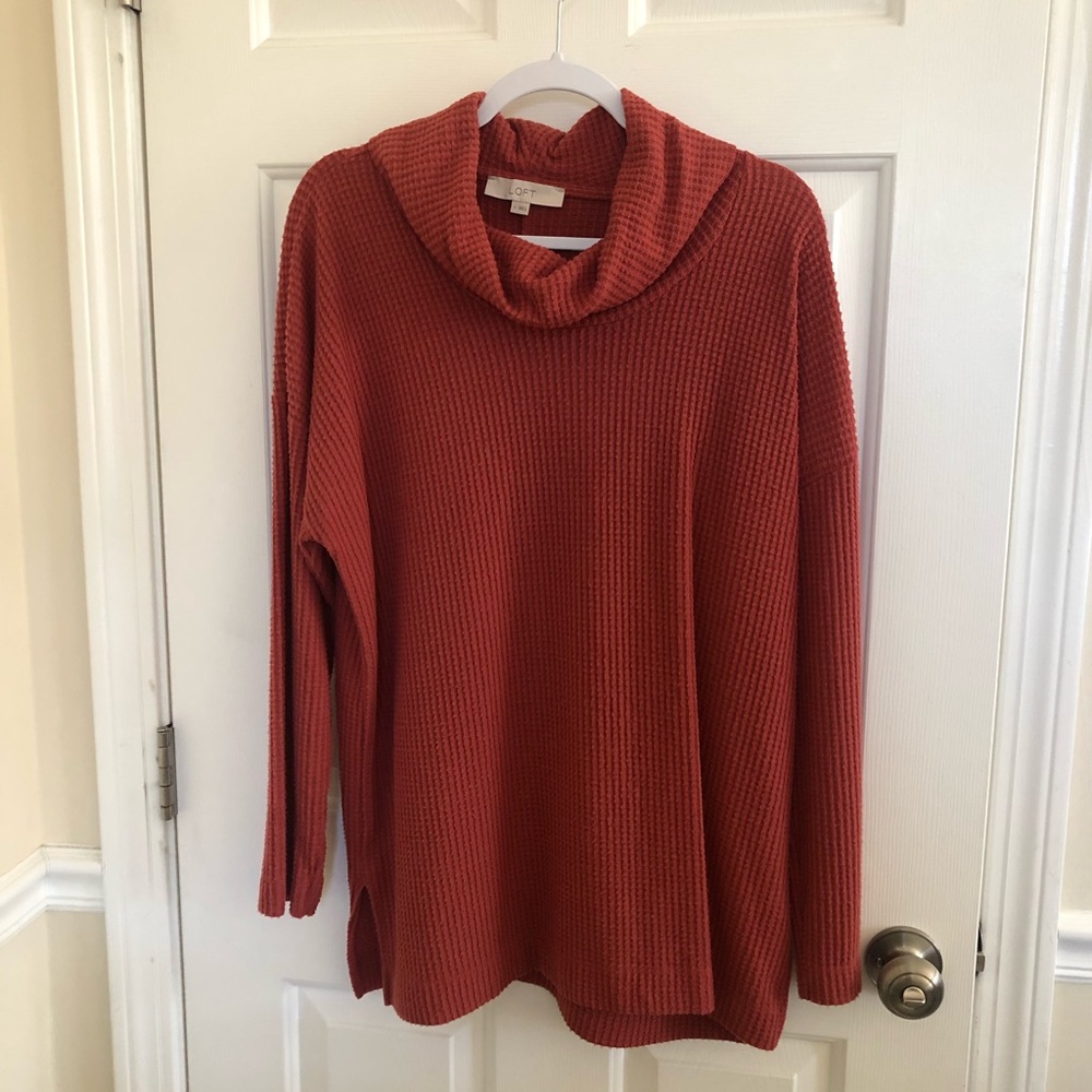 Soft and comfy shrug neck pullover